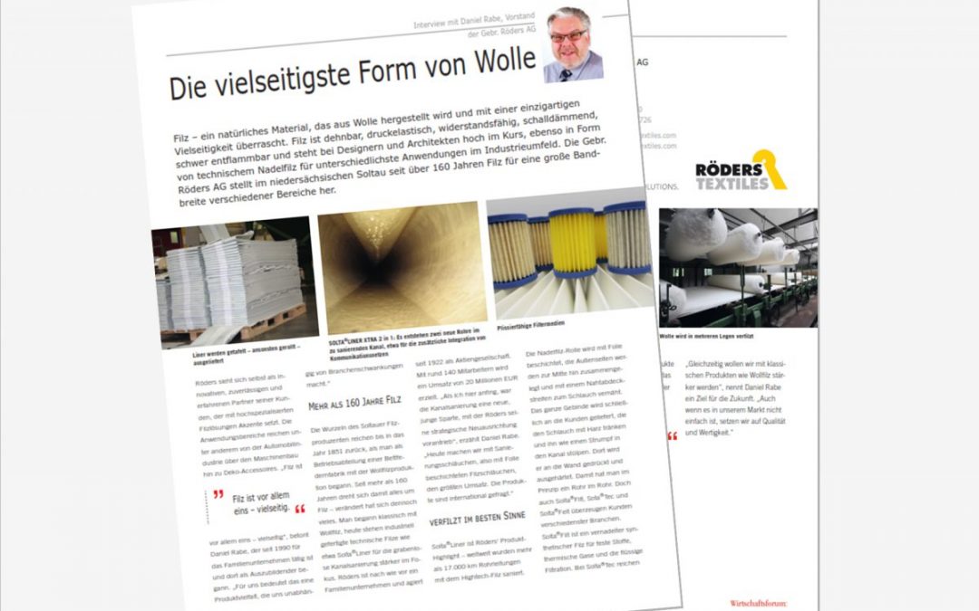 Interview with Wirtschaftsforum Verlag